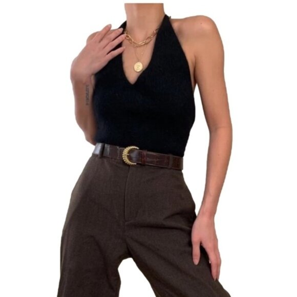 Vintage Ralph Lauren Angora Blend Halter Top - Picture 1 of 6